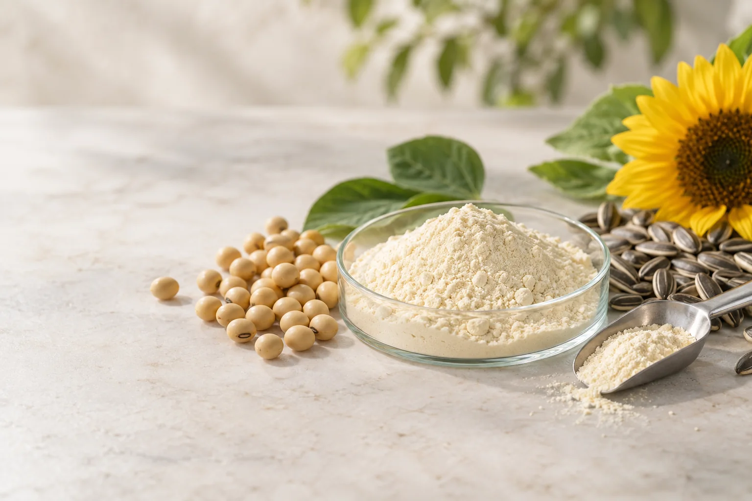 Ureda Naturals phosphatidylserine powder with soybeans and sunflower seeds
