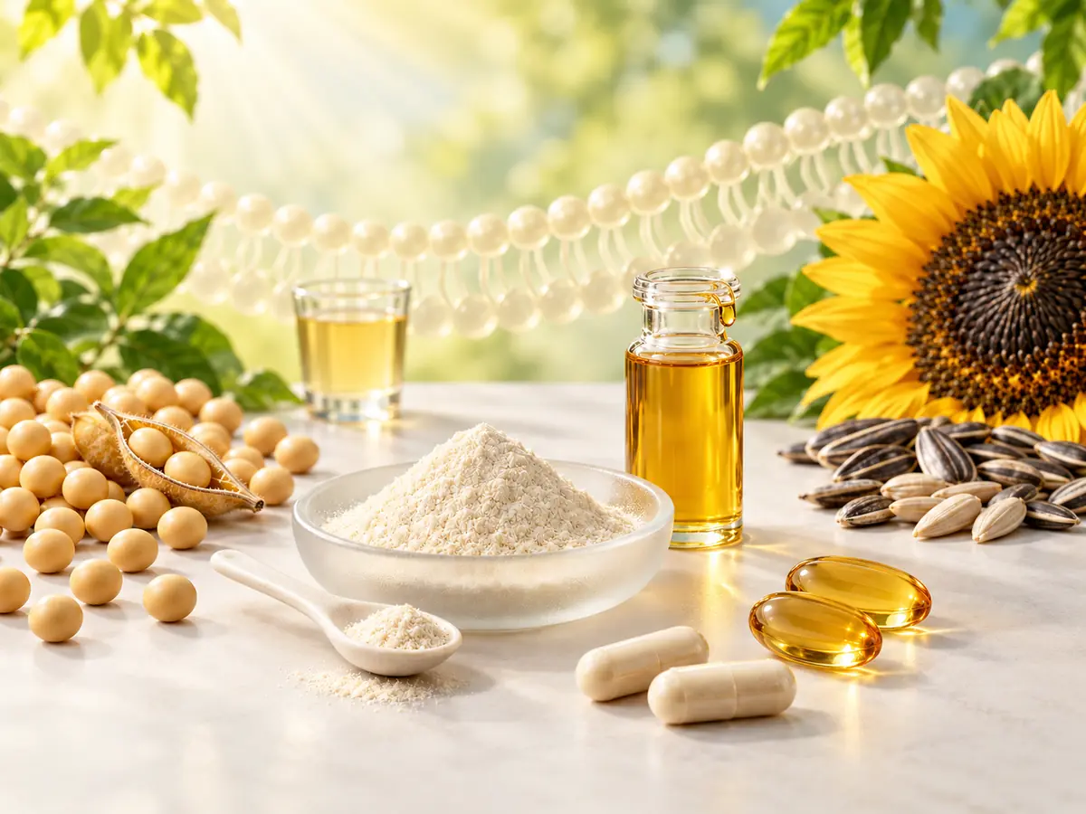 Phosphatidylserine powder and oil from soybean and sunflower source cues with capsule formats by Ureda Naturals