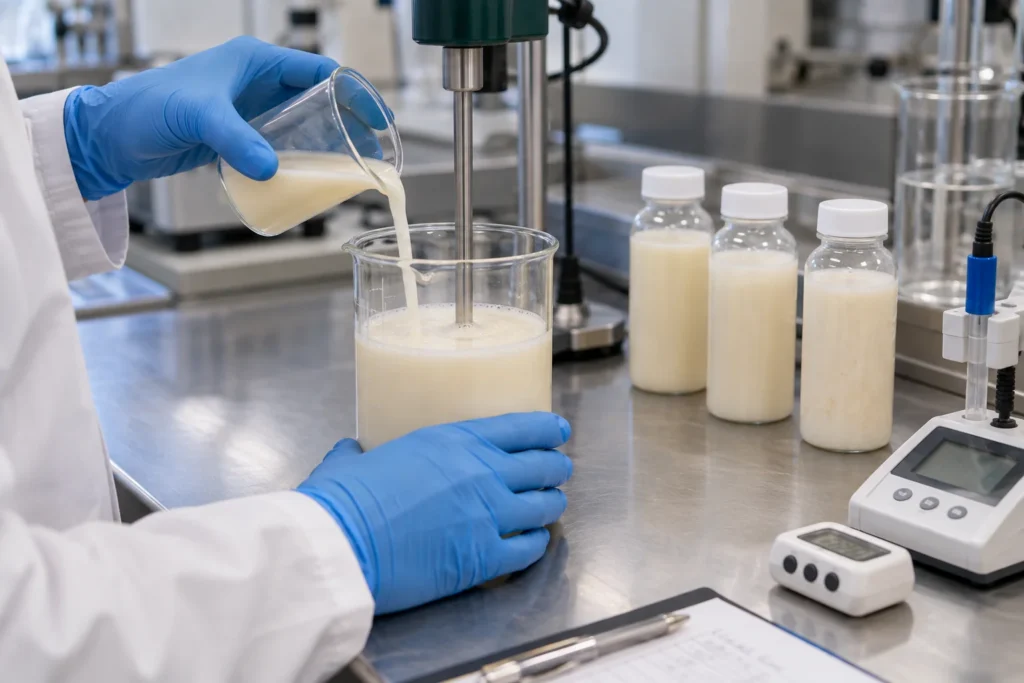 Water-soluble phosphatidylserine being evaluated in a functional beverage formulation