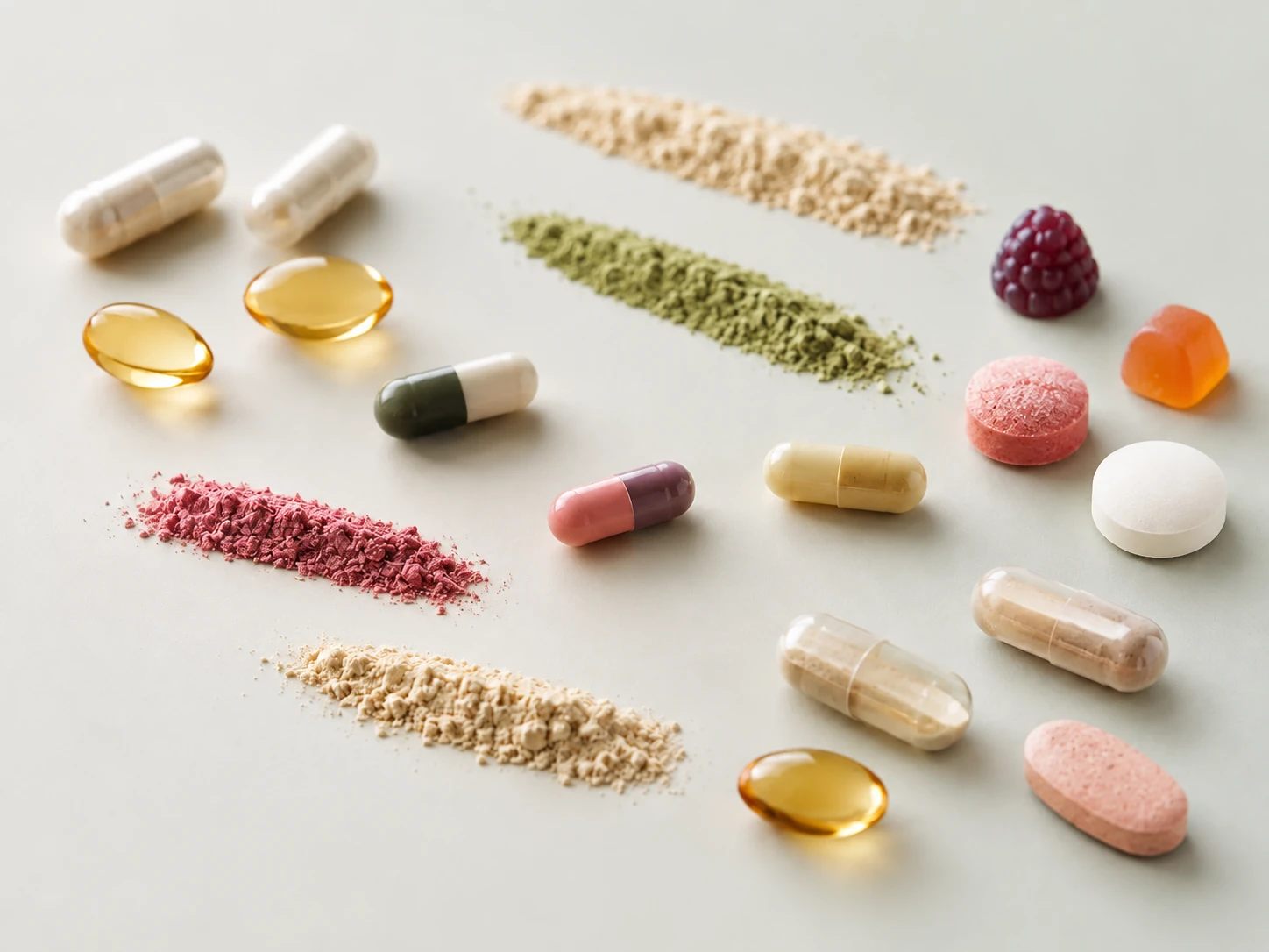 Capsules, softgels, tablets and functional ingredient powders