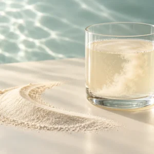 Collagen Peptide powder and dissolved beverage formulation | Ureda Naturals